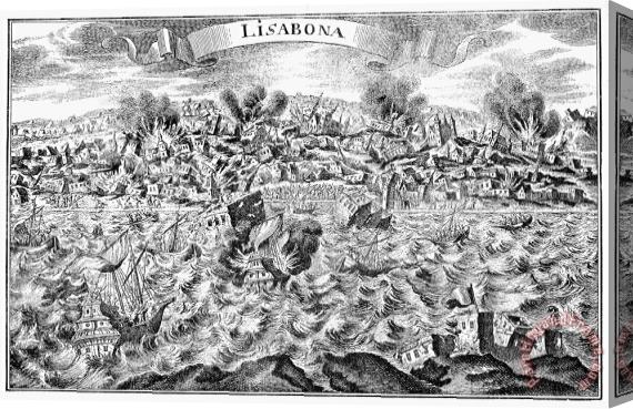 Others Lisbon Earthquake, 1755 Stretched Canvas Painting / Canvas Art