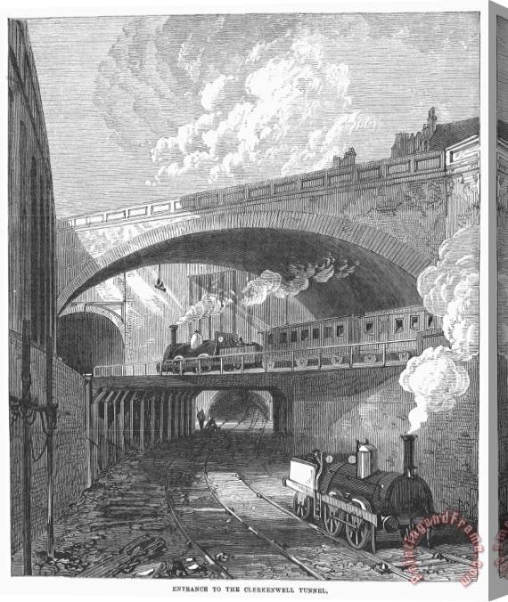 Others London: Railway, 1868 Stretched Canvas Painting / Canvas Art