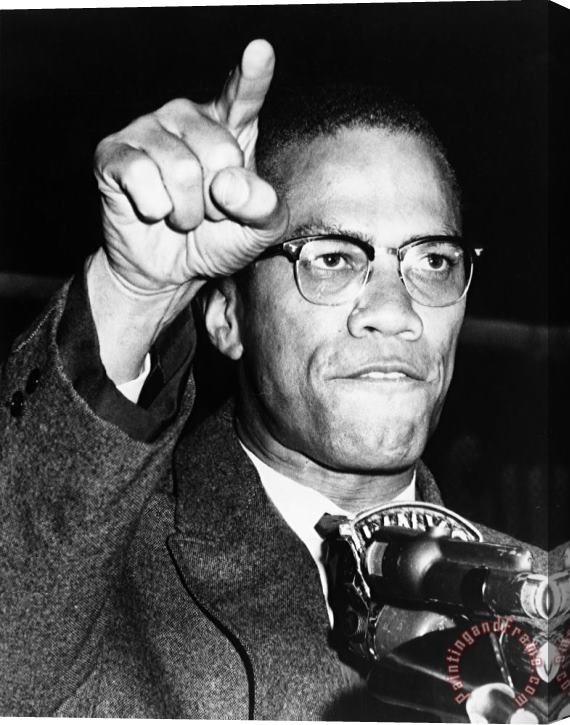 Others Malcolm X (1925-1965) Stretched Canvas Painting / Canvas Art