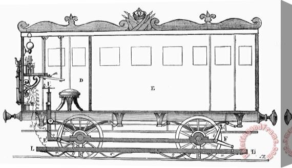 Others Railroad: Telegraph Car Stretched Canvas Print / Canvas Art