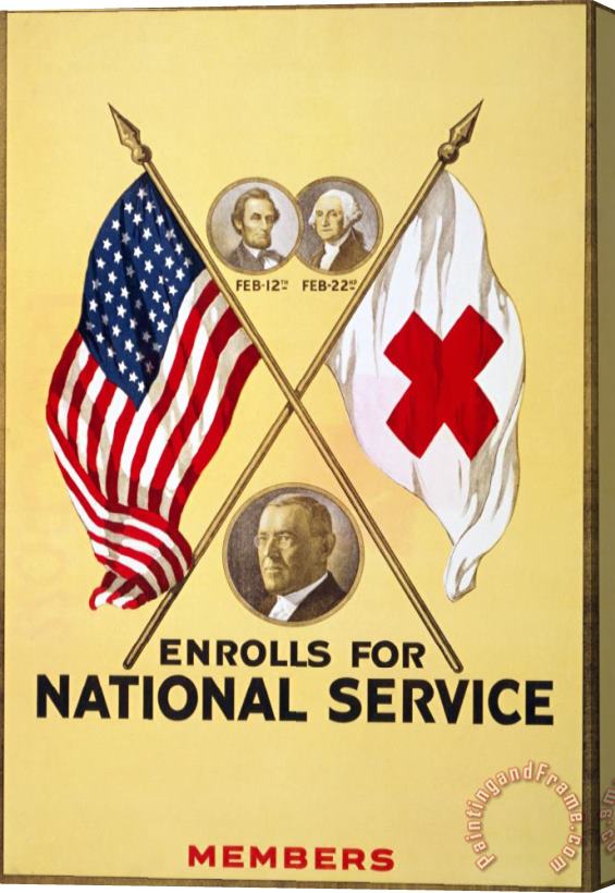 Others Red Cross Poster, 1919 Stretched Canvas Print / Canvas Art