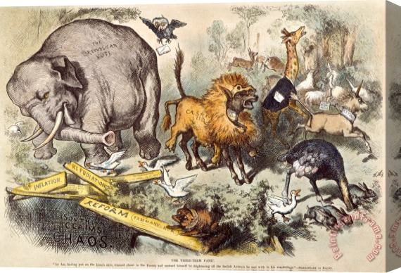Others Republican Elephant, 1874 Stretched Canvas Print / Canvas Art