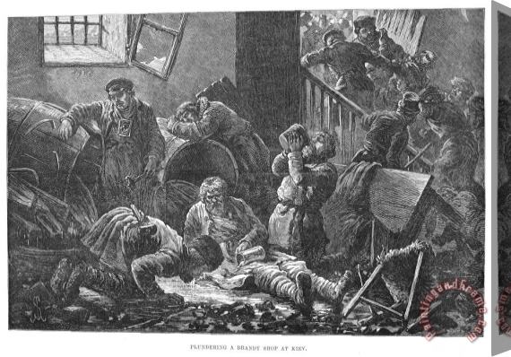 Others Russia: Pogrom, 1881 Stretched Canvas Print / Canvas Art