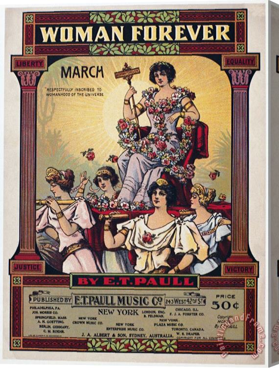 Others Sheet Music Cover, 1916 Stretched Canvas Print / Canvas Art