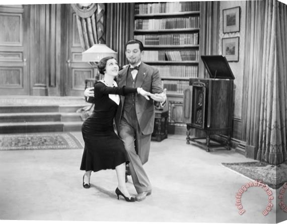 Others Silent Film Still: Dancing Stretched Canvas Print / Canvas Art