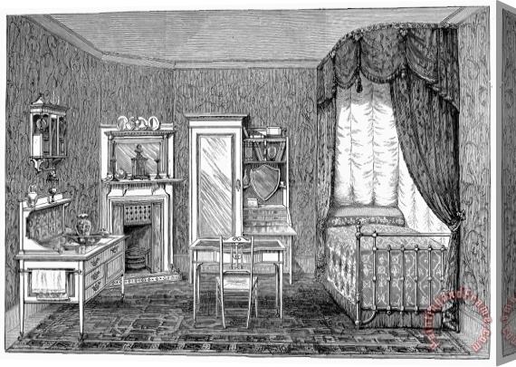 Others Victorian Bedroom, 1884 Stretched Canvas Painting / Canvas Art