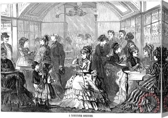 Others Vienna: Pastry Shop, 1873 Stretched Canvas Print / Canvas Art