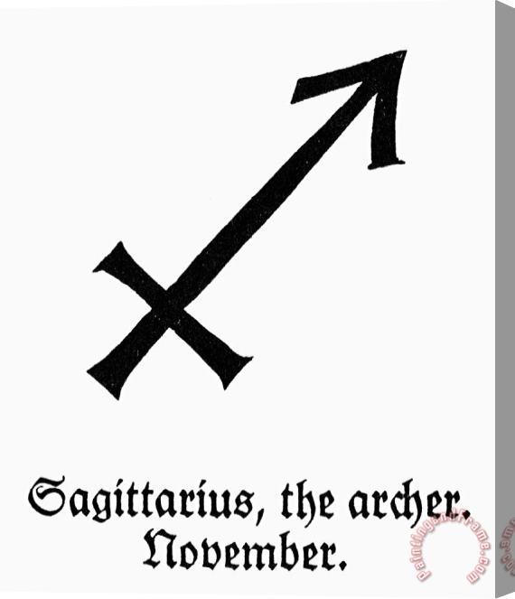 Others Zodiac: Sagittarius Stretched Canvas Print / Canvas Art
