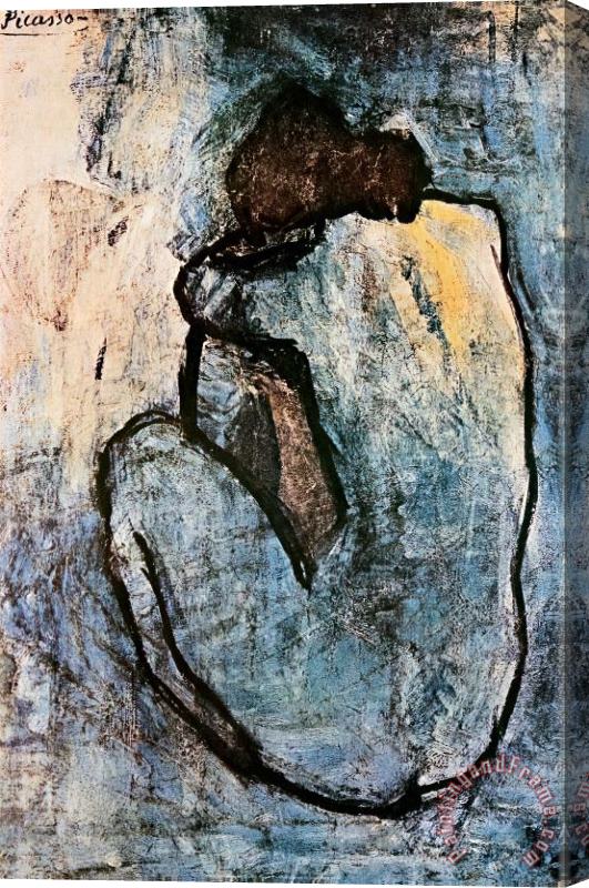 Pablo Picasso Blue Nude C 1902 Stretched Canvas Painting / Canvas Art