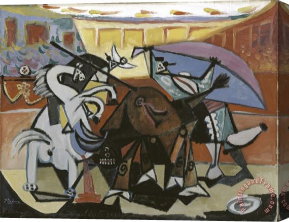 Pablo Picasso Bullfight Stretched Canvas Print / Canvas Art
