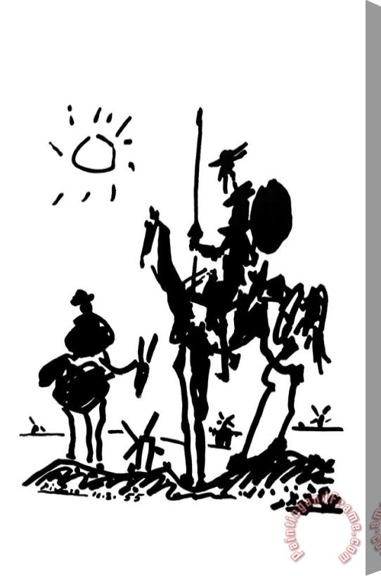 Pablo Picasso Don Quixote Stretched Canvas Painting / Canvas Art