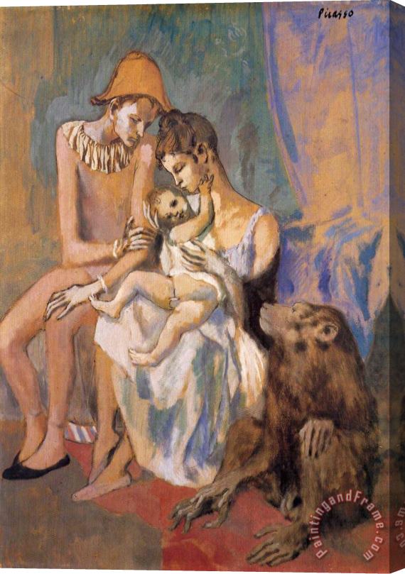 Pablo Picasso Family of Acrobats with Monkey 1905 Stretched Canvas Painting / Canvas Art