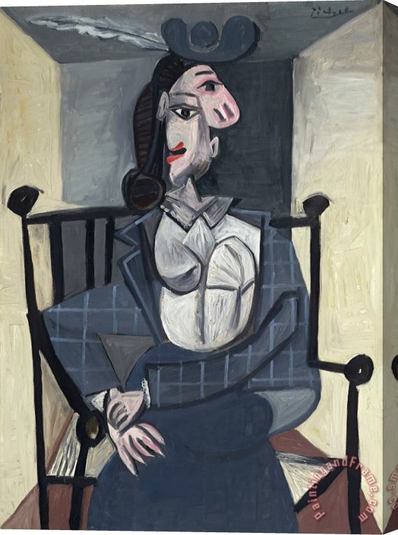 Pablo Picasso Femme Dans Un Fauteuil Stretched Canvas Print / Canvas Art