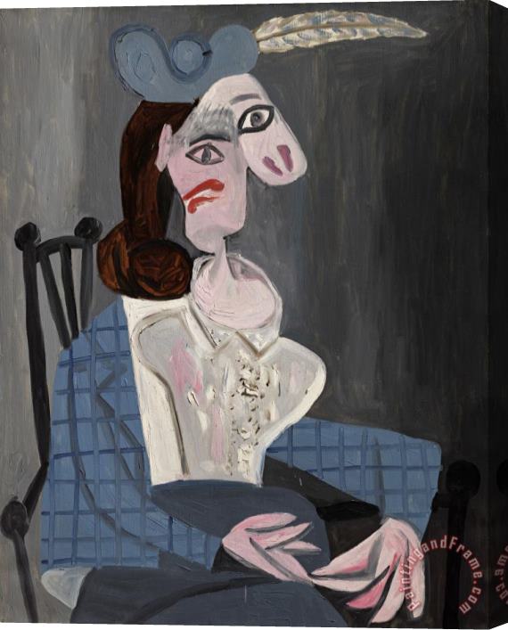 Pablo Picasso Femme Dans Un Fauteuil Stretched Canvas Print / Canvas Art