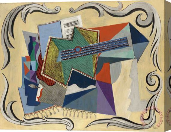 Pablo Picasso Guitare Stretched Canvas Print / Canvas Art