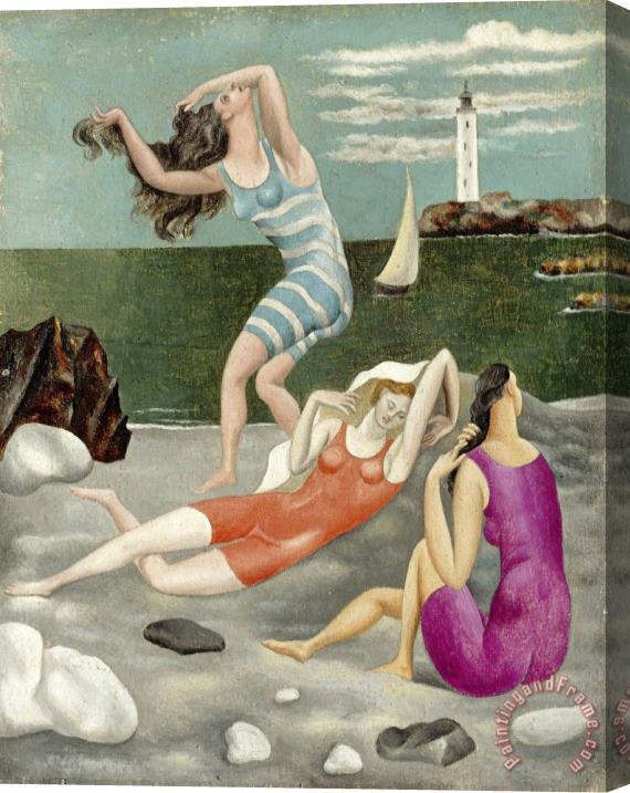 Pablo Picasso Les Baigneuses (the Bathers) Stretched Canvas Print / Canvas Art