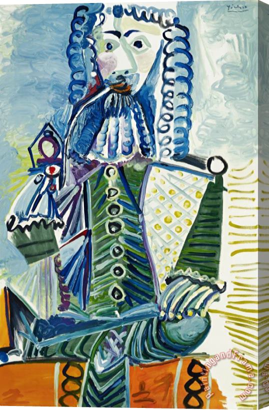 Pablo Picasso Mousquetaire a La Pipe II Stretched Canvas Print / Canvas Art