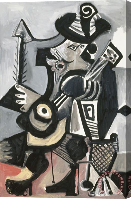 Pablo Picasso Musicien (musician) Stretched Canvas Print / Canvas Art