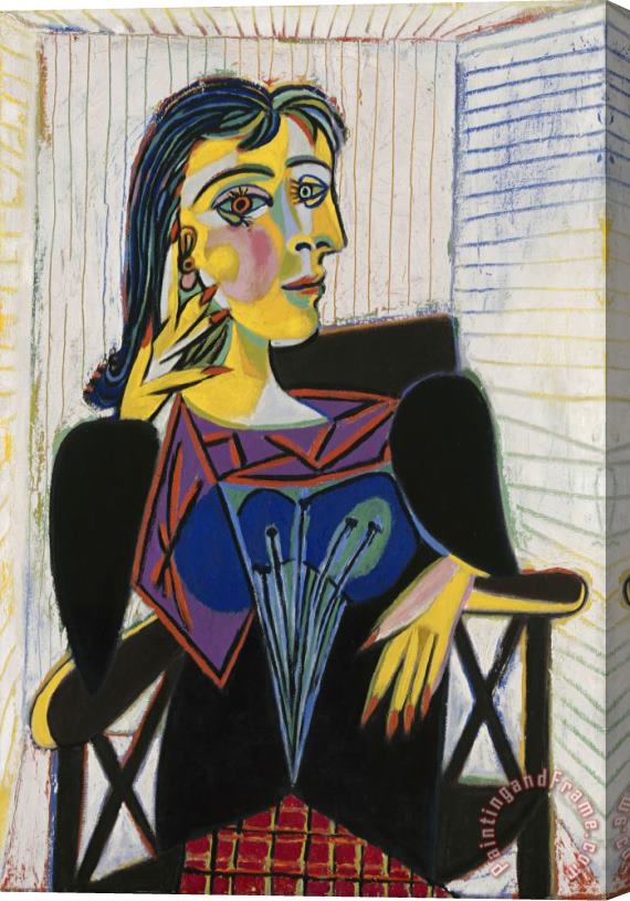Pablo Picasso Portrait De Dora Maar Stretched Canvas Print / Canvas Art