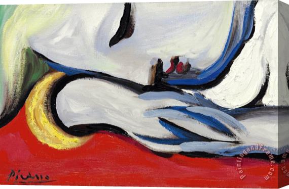 Pablo Picasso Rest Stretched Canvas Painting / Canvas Art