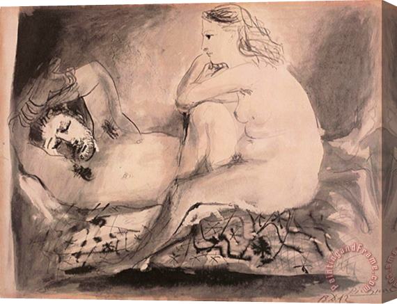 Pablo Picasso Schlafender C 1942 Stretched Canvas Print / Canvas Art