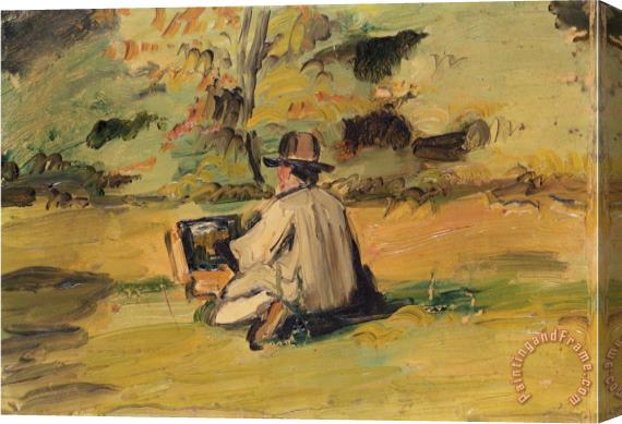 Paul Cezanne An Artist at Work Stretched Canvas Painting / Canvas Art