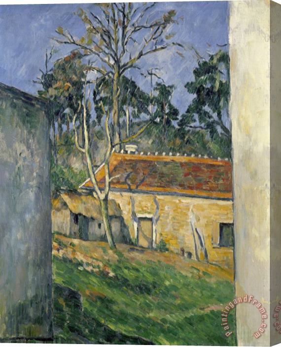 Paul Cezanne Farmyard at Auvers C 1879 80 Stretched Canvas Print / Canvas Art