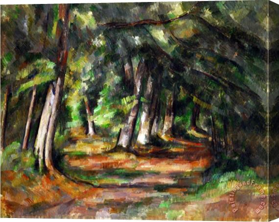 Paul Cezanne Forest Path Circa 1892 Stretched Canvas Painting / Canvas Art