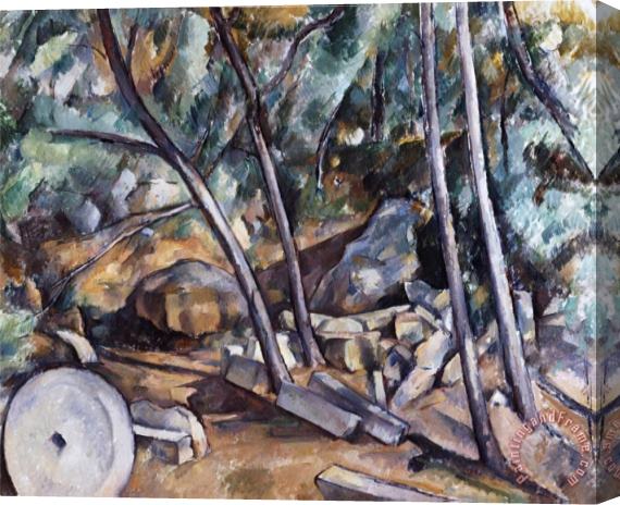 Paul Cezanne Millstone in The Park of The Chateau Noir Stretched Canvas Print / Canvas Art