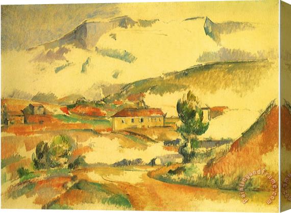 Paul Cezanne Mont Sainte Victoire 1887 Stretched Canvas Painting / Canvas Art