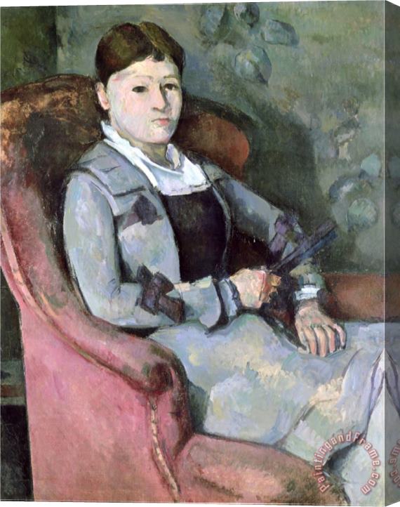 Paul Cezanne The Artist S Wife in an Armchair C 1867 Stretched Canvas Painting / Canvas Art