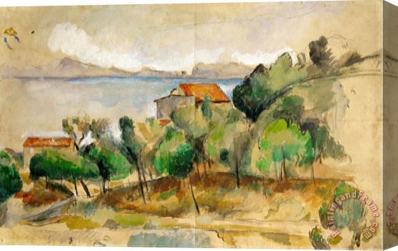 Paul Cezanne The Bay of L Estaque 1878 1882 Stretched Canvas Print / Canvas Art