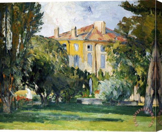 Paul Cezanne The House at Jas De Bouffan 1882 1885 Stretched Canvas Painting / Canvas Art