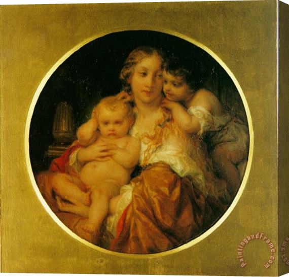 Paul Delaroche Mother And Child Stretched Canvas Painting / Canvas Art