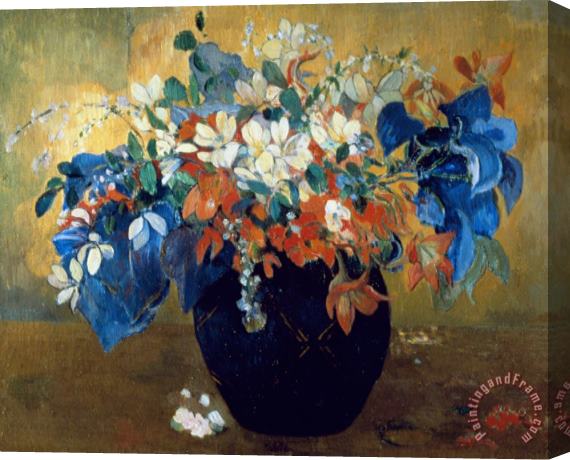 Paul Gauguin A Vase Of Flowers Stretched Canvas Painting / Canvas Art