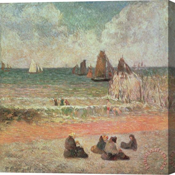 Paul Gauguin Bathing Dieppe Stretched Canvas Painting / Canvas Art