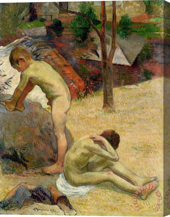 Paul Gauguin Breton Boys Bathing Stretched Canvas Print / Canvas Art
