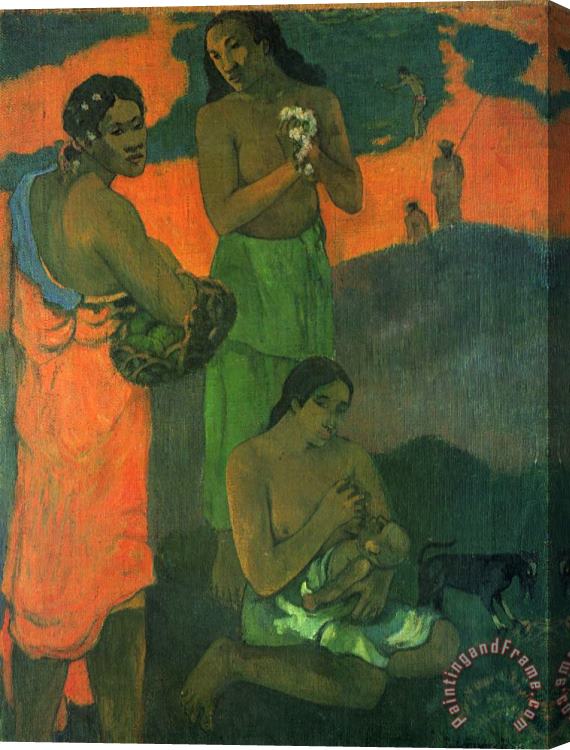 Paul Gauguin Motherhood Stretched Canvas Painting / Canvas Art