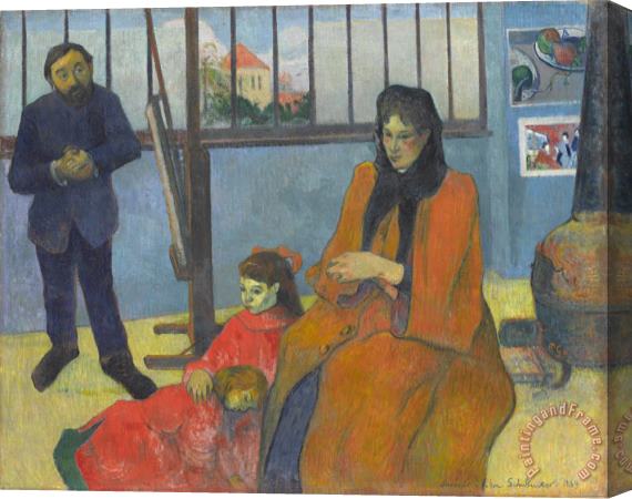 Paul Gauguin Schuffenecker's Studio Stretched Canvas Print / Canvas Art