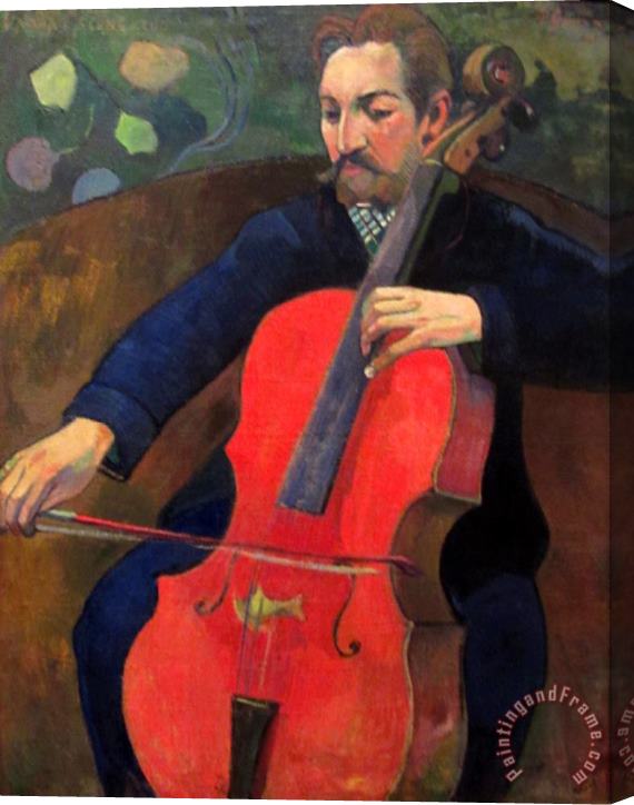 Paul Gauguin The Cellist Stretched Canvas Print / Canvas Art