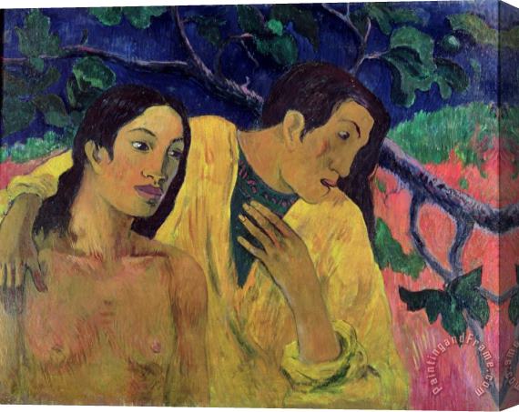 Paul Gauguin The Flight Stretched Canvas Painting / Canvas Art