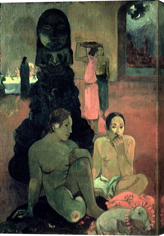Paul Gauguin The Great Buddha Stretched Canvas Painting / Canvas Art