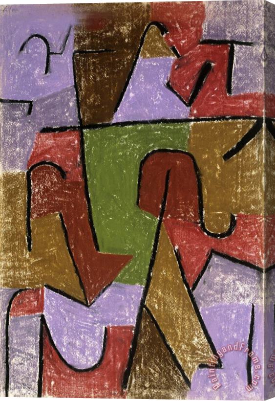 Paul Klee Indianisch Stretched Canvas Print / Canvas Art