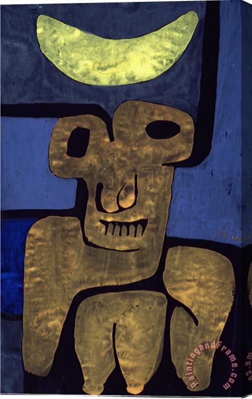 Paul Klee Moon of The Barbarians Luna Der Barbaren Stretched Canvas Painting / Canvas Art