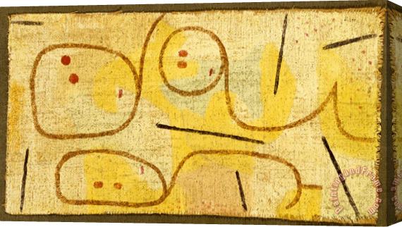 Paul Klee Reclining (lying Down) Stretched Canvas Print / Canvas Art