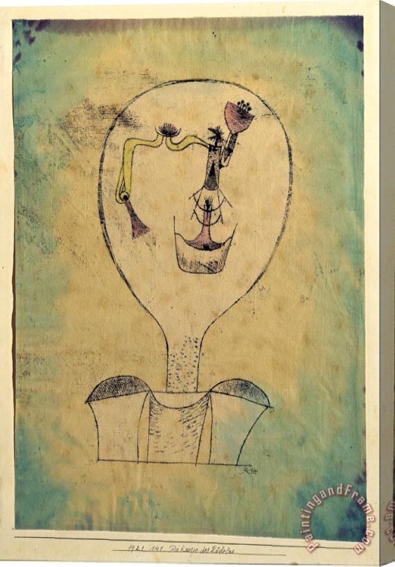 Paul Klee The Beginnings of a Smile Stretched Canvas Painting / Canvas Art