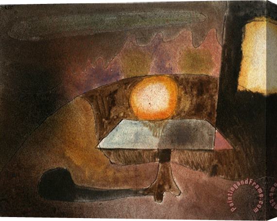Paul Klee The Lamp on The Terrace Die Lampe Auf Dem Balcon 1925 Stretched Canvas Print / Canvas Art