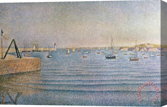 Paul Signac The Harbour at Portrieux Stretched Canvas Painting / Canvas Art