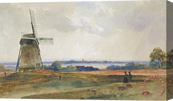 Peter de Wint The Windmill Stretched Canvas Painting / Canvas Art