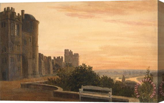 Peter de Wint View of The Terrace at Windsor Stretched Canvas Print / Canvas Art